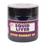 Prírodné návnadové guľôčky Dynamite Baits Squid Liver Catfish Dip 270ml