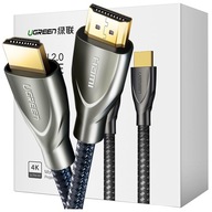 UZELENÝ KÁBEL SILNÝ DLHÝ RÝCHLY HDMI 2.0 4K UHD 2M ČIERNY