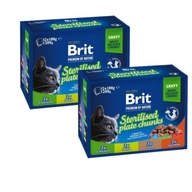 Brit vrecúška 2xBOX BRIT PREMIUM Vrecúška STERILNÝ TANIER (12x100g)