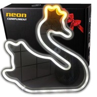 Neon led usb nástenný nápis labuť neónové písmo