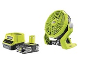 Ryobi R18 F súprava batérie ventilátora ventilátora ventilátora