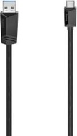 Hama USB-A - USB-C kábel 0,25 m čierny (002006