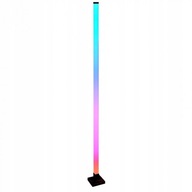 Moderná hudobná SMART stojaca lampa 150cm RGB 5V čierna