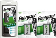 Energizer Universal R3 R6 R14 R20 nabíjačka 9V + 2x 9V 175mAh batérie