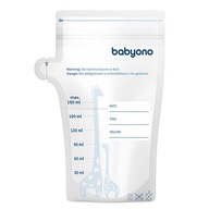 BABYONO vrecká na uskladnenie potravín 180 ml