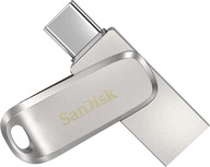 Duálny USB-C + USB 3.1 256GB kovový flash disk