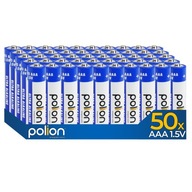 50x Polion AAA / 1,5V LR03 Ultra Alkaline batérie do diaľkového ovládača 50ks