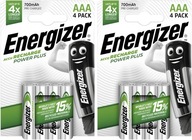 8x batérie ENERGIZER Power Plus AAA R3 700mAh