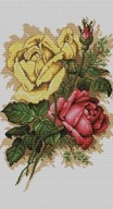 Plátno G7015 ROSES 30x50 krížiková výšivka