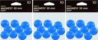 Veľké magnety 30mm 10ks modré x3