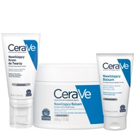 CeraVe Set hydratačný krém na tvár 52 ml balzam pre veľmi suchú pleť 340