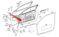 UPEVNENIE TESNENIA DVERÍ W203 MERCEDES C COUPE PL