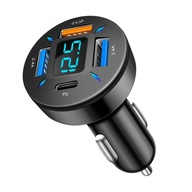 66W USB typ C autonabíjačka PD 4 USB sa