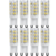 8x G9 LED ŽIAROVKA 5W 230V NEUTRÁLNE BIELE DENNÉ SVETLO 4000K 450lm NEBLIKÁ