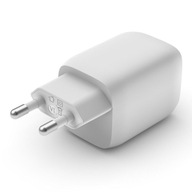 BELKIN NÁSTENNÁ NABÍJAČKA 65W DUAL USB-C GAN PPS BIELA