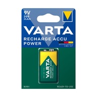 1x Dobíjacia batéria VARTA 9V 200mAh HR9V