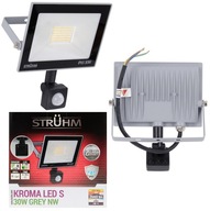 Svetlomet s KROMA senzorom 30W LED PIR halogén neutrálna farba 03606