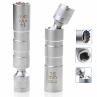 MAGNETOVÝ KĽÚČ TENKOSTENNÁ ZÁSUVKA NA SVIEČKU 14MM 16MM 3/8" 2 KS