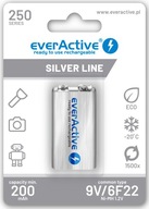 everActive 6F22/9V Ni-MH 250 mAh r2u batéria