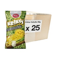 25x Kriksy chipsy so zníženým obsahom soli Zelená cibuľka 60g