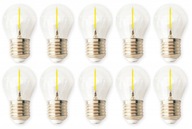 10x LED ŽIAROVKA E27 1,3W Edison vlákno Ž