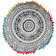 MANDALA MEDITÁCIA POOF POHÁNKOVÉ ŠUPKY DIA. 60 cm