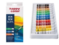 AKRYLOVÉ FARBY 12KS 12ML HAPPY COLOR 5905130007385