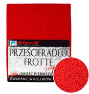 FROTÉ PLACHTA S ELASTIKOU 160X200 červená