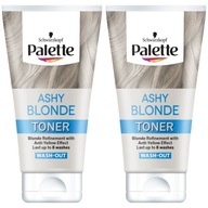 Palette Toner pre blond vlasy Ashy Blonde 2x 150ml