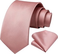 Pánska kravata Pocket Square Pink Set