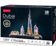 3D PUZZLE Dubaj 182el CITYLINE LED Panorama BLOCKS