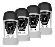 Antiperspirant Rexona Invisible on black 4×50 ml