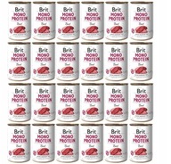 Brit Mono Protein Beef mokré krmivo pre psov 24x400g