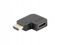 Adaptér AD-0035-BK HDMI(M) - HDMI(F) zahnutý doľava