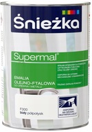 Śnieżka Supermal olejovo-ftalový email WHITE F300 POLOLESKLÝ 0,8L