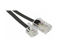 NOVÝ ADAPTÉROVÝ KÁBEL RJ11 NA RJ45, ČIERNA, 5M