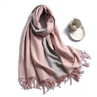 SCARF CASHMERE SCARF 100% PÚDROVÁ RUŽOVÁ KAŠMÍROVÁ