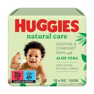 HUGGIES Natural Care detské obrúsky 18x56 ks, bez alkoholu