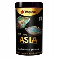 Tyčinky na krmivo pre ryby TROPICAL Soft Line Asia S 125g/250ml