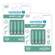 8x AAA / R03 everAktívne Ni-MH batérie 550 mAh SOLAR DECT 1,2V 1,2V