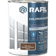 Chlórkaučuk smaltovaný RAL 8011 hnedá 0,9L RAFIL