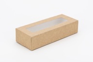 Papierový box na sushi s okienkom 22x9x5 cm