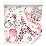 Tapeta pre dievčatá bicykle Eiffel Tower Paris