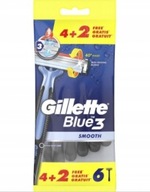 GILLETTE BLUE 3 SHARVERS 6 ks HLADKÉ