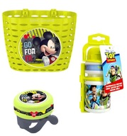 Fľaša na vodu 350 ml Toy Story košík na bicykel zvonček DISNEY Mickey Mouse MICKEY