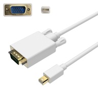 KÁBEL z mini DP DisplayPort na VGA samec 1,8 m MAC