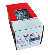 ASTRA skrutky 4x30 biele 1000 KS