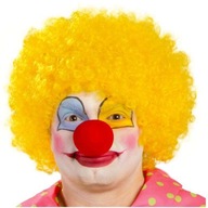 Žltá parochňa CLOWN AFRO CLOWN outfit KARNEVAL