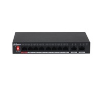 Dahua PoE switch pre kamery 8 portový PoE dosah 250 metrov PFS3010-8ET-96-V2