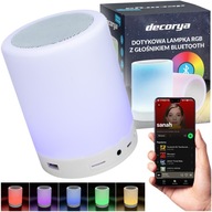 BEZDRÔTOVÁ LED NOČNÁ LAMPA RGB DOTYKOVÉ FARBY S BT REPRODUKTOROM USB AUX